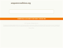 Tablet Screenshot of amputeecoalition.org